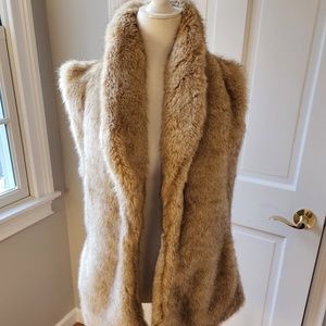 SANCTUARY FAUX FUR VEST JACKET- MINT